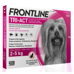 FRONTLINE TRI-ACT SOLUCION SPOT-ON PARA PERROS 2 - 5 kg (3 pipetas)
