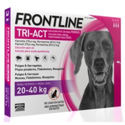 FRONTLINE TRI-ACT SOLUCION SPOT-ON PARA PERROS 20-40 kg (3 pipetas)