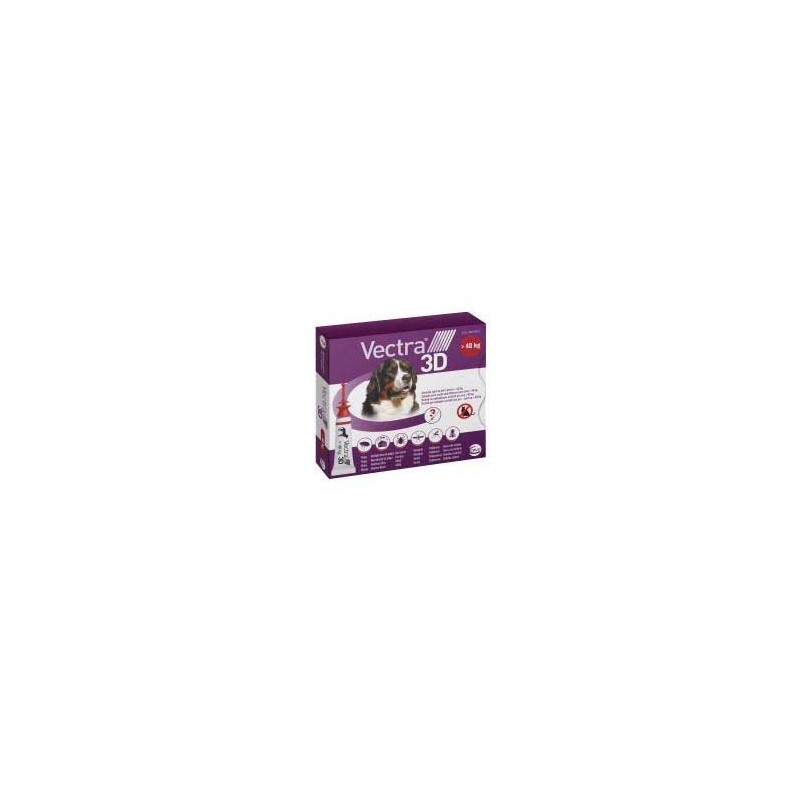 VECTRA 3D SOLUCION SPOT-ON PARA PERROS DE MAS DE 40 kg (3 pipetas)