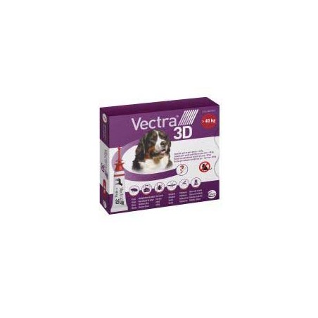 VECTRA 3D SOLUCION SPOT-ON PARA PERROS DE MAS DE 40 kg (3 pipetas)
