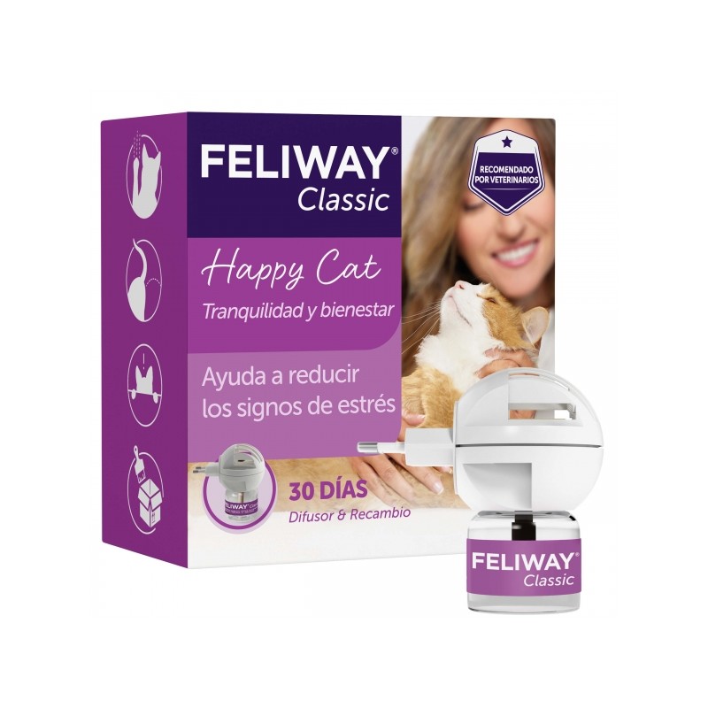 FELIWAY® Classic - Difusor + Recambio 30 días - Tranquilidad y bienestar para gatos