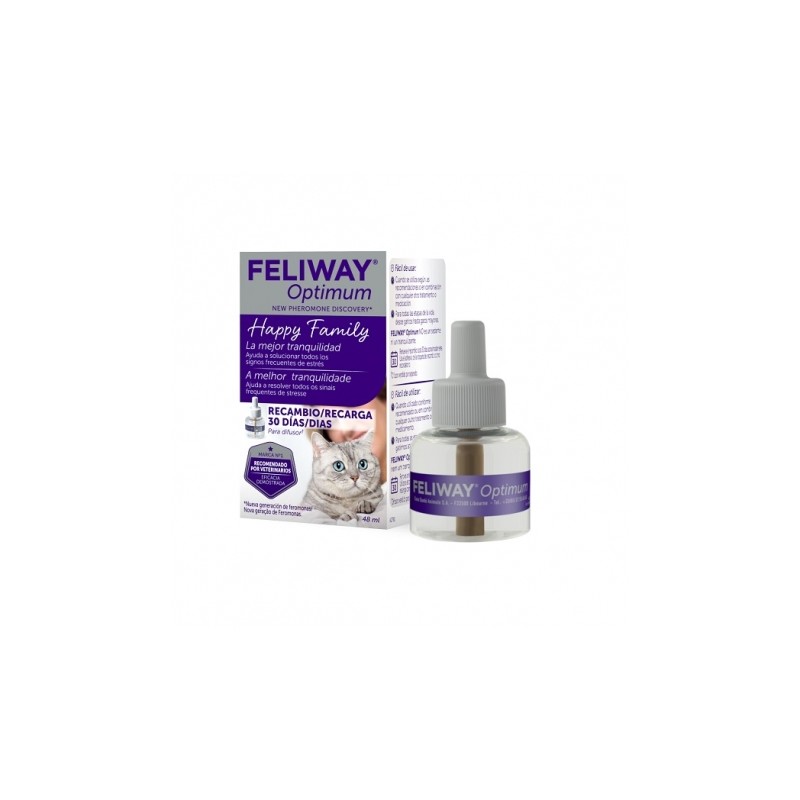 FELIWAY Optimum - Recambio 30 días - La Mejor Tranquilidad para gatos