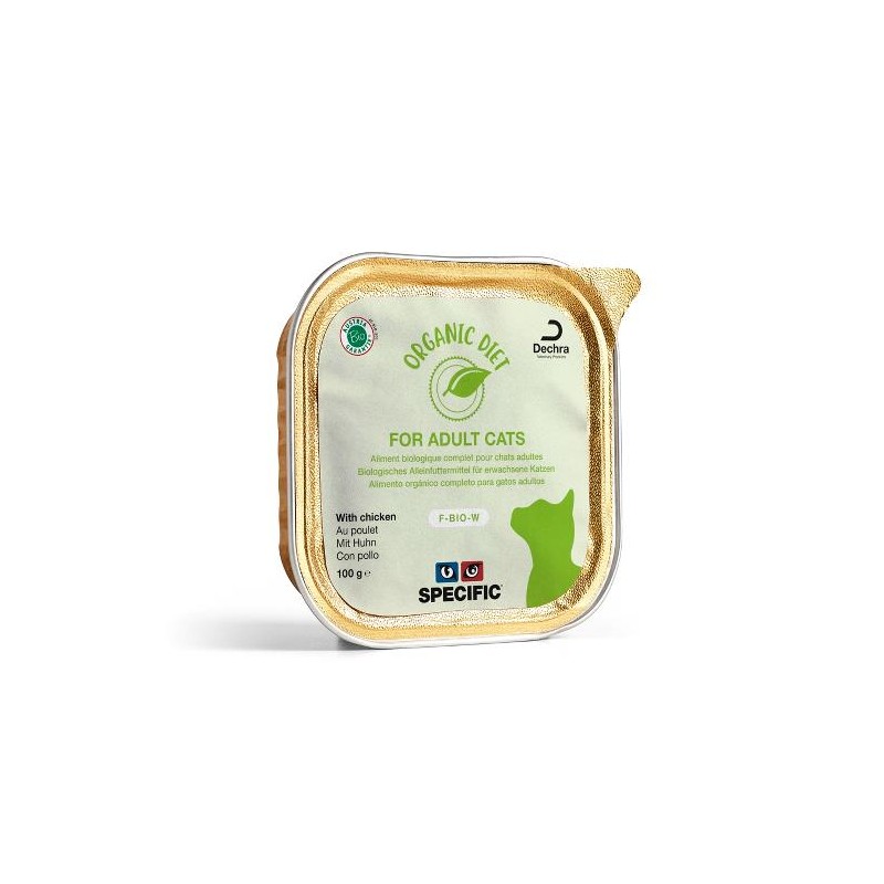 SPECIFIC FELINE ADULT-ORGANIC POLL8x100g SPECIFIC FELINE ADULT-ORGANIC POLL8x100g