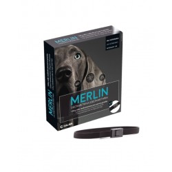 MERLIN 1,04 g COLLAR MEDICAMENTOSO PARA PERROS GRANDES, Caja de cartón con 1 collar