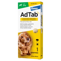 ADTAB 450 mg COMPRIMIDOS MASTICABLES PARA PERROS (+11-22 kg) 1 comprimido
