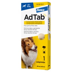 ADTAB 900 mg COMPRIMIDOS MASTICABLES PARA PERROS (+22-45 kg) 1 comprimido