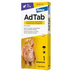 ADTAB 12 mg COMPRIMIDOS MASTICABLES PARA GATOS (0,5-2,0 kg) 1 comprimido