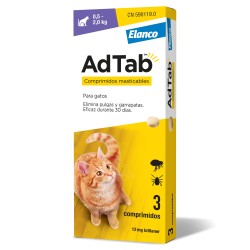ADTAB 12 mg COMPRIMIDOS MASTICABLES PARA GATOS (0,5-2,0 kg) 3 comprimidos