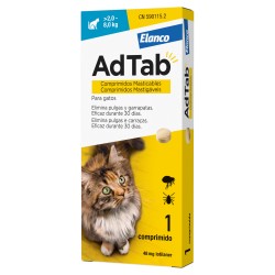 ADTAB 48 mg COMPRIMIDOS MASTICABLES PARA GATOS (+2,0-8,0 kg) 1 comprimido