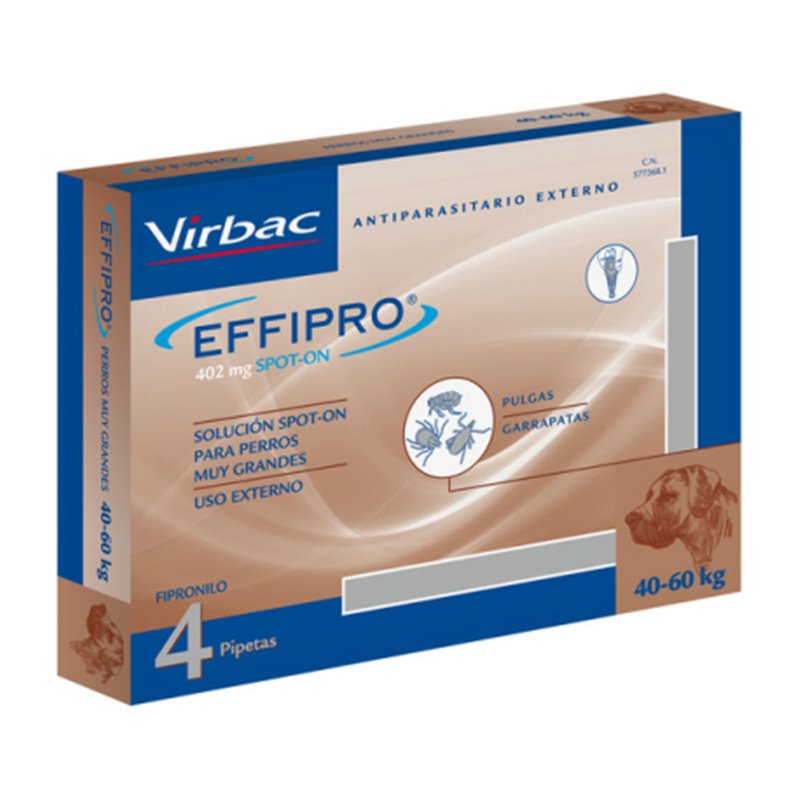 EFFIPRO PERRO MUY GDE- 402mg 4pip