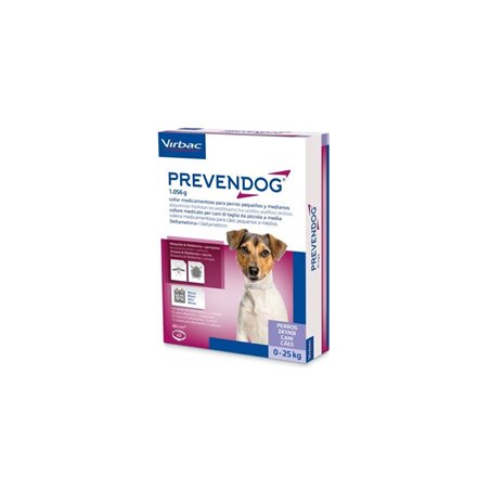 PREVENDOG 1,056 g COLLAR MEDICAMENTOSO PARA PERROS PEQUEÑOS Y MEDIANOS