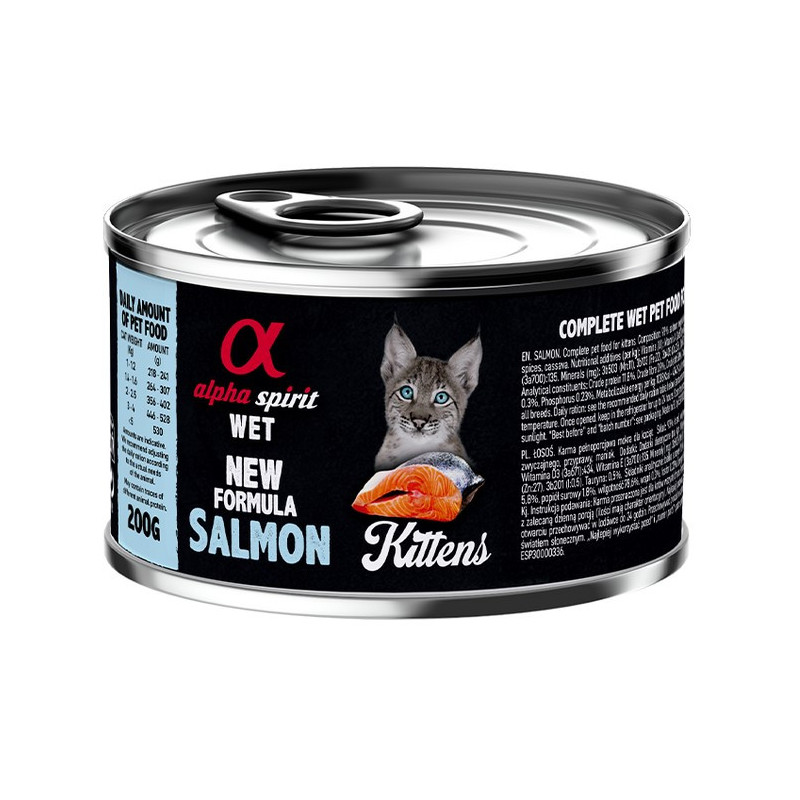 Alpha Spirit Lata Gatitos Salmón 200GR