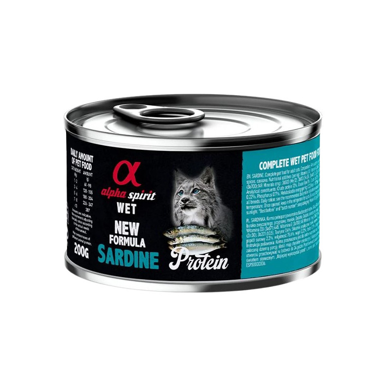 Alpha Spirit Lata Gato Sardina 200GR