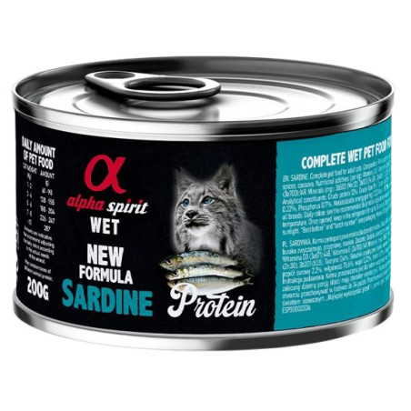 Alpha Spirit Lata Gato Sardina 200GR