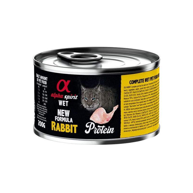 Alpha Spirit Lata Gato Conejo 200GR