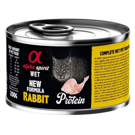 Alpha Spirit Lata Gato Conejo 200GR