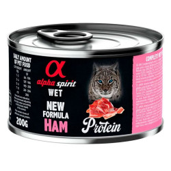 Alpha Spirit Lata Gato Jamón 200GR