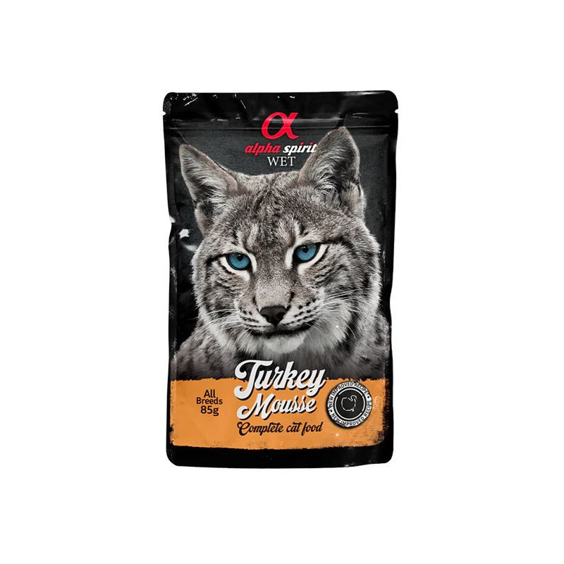Alpha Spirit Pouch Gato Mousse de Pavo 85GR