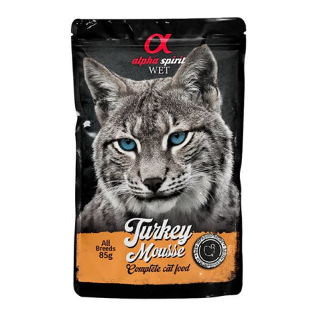 Alpha Spirit Pouch Gato Mousse de Pavo 85GR