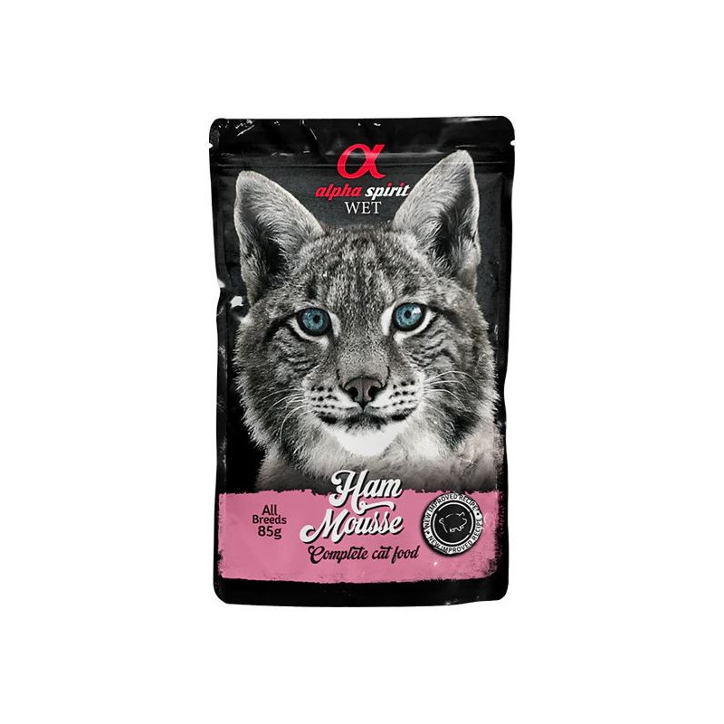 Alpha Spirit Pouch Gato Mousse de Jamón 85GR