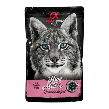 Alpha Spirit Pouch Gato Mousse de Jamón 85GR