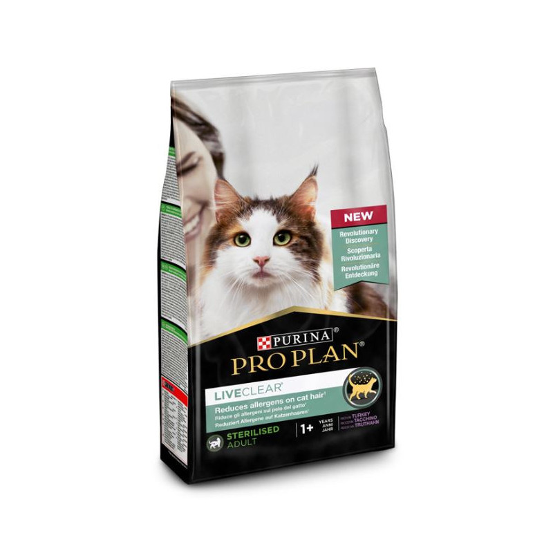 Purina Pro Plan Gato Liveclear Sterilised Pavo 1.4kg