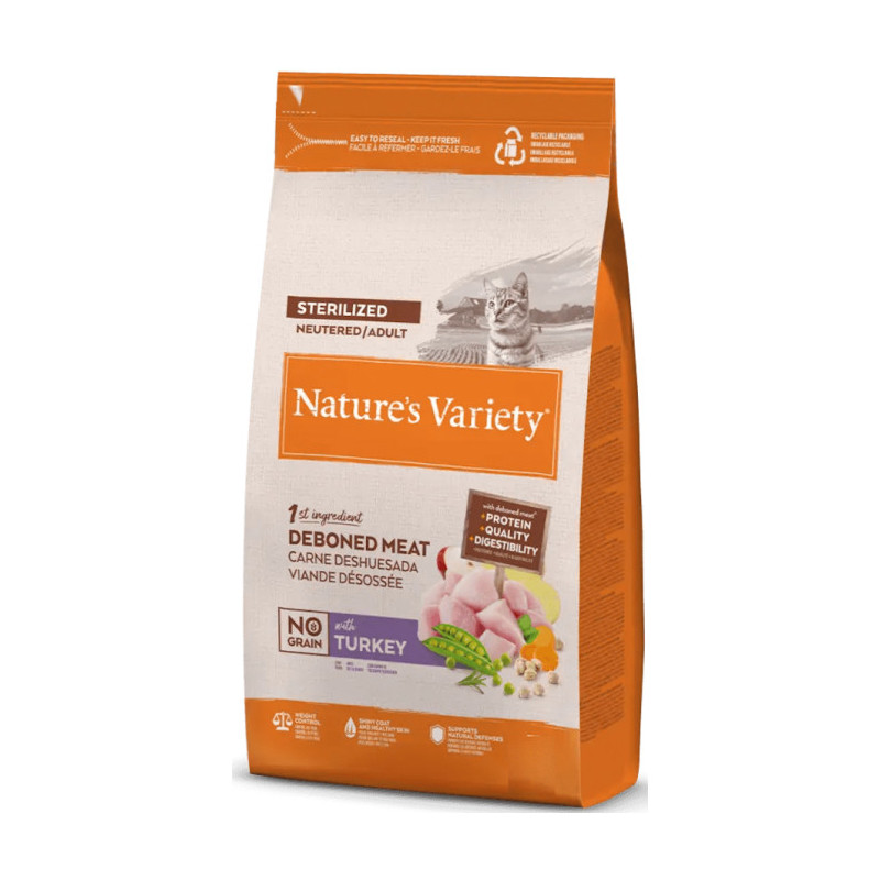 Nature´s Variety Gato NG No Grain Sterilised Pavo