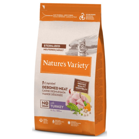 Nature´s Variety Gato NG No Grain Sterilised Pavo