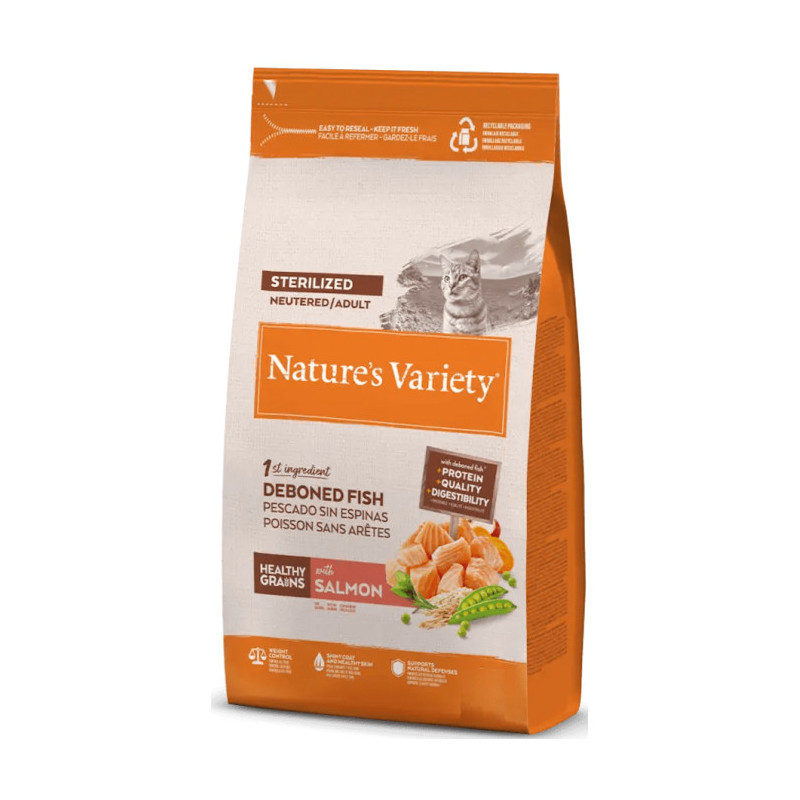 Nature´s Variety Gato HG Healthy Grain Sterilised Salmón