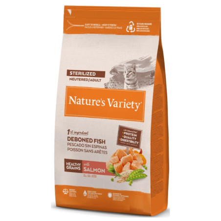 Nature´s Variety Gato HG Healthy Grain Sterilised Salmón