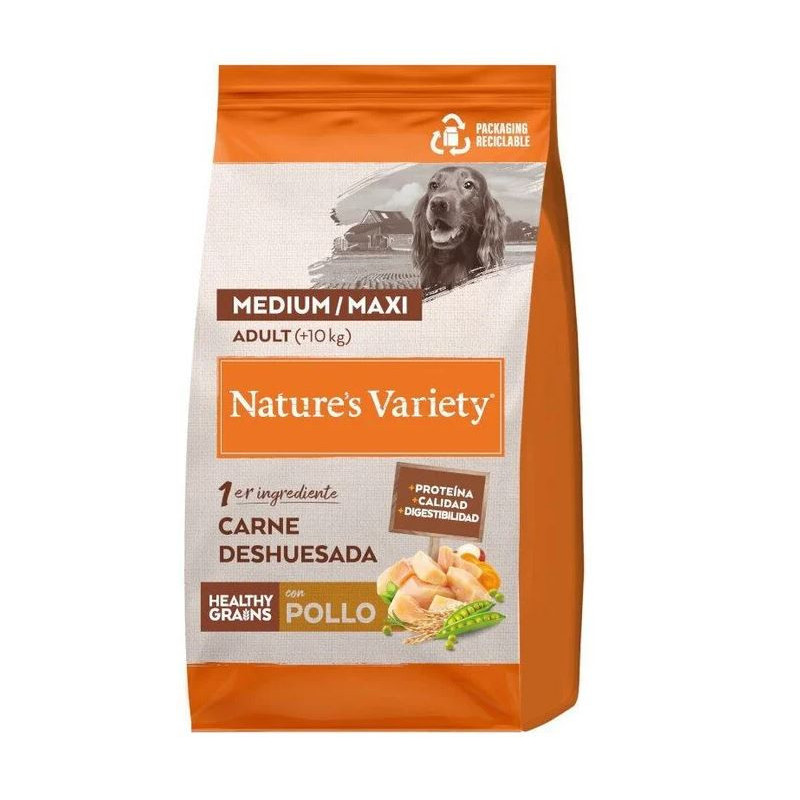 Nature´s Variety Perro HG Healthy Grain Medium/Maxi Pollo