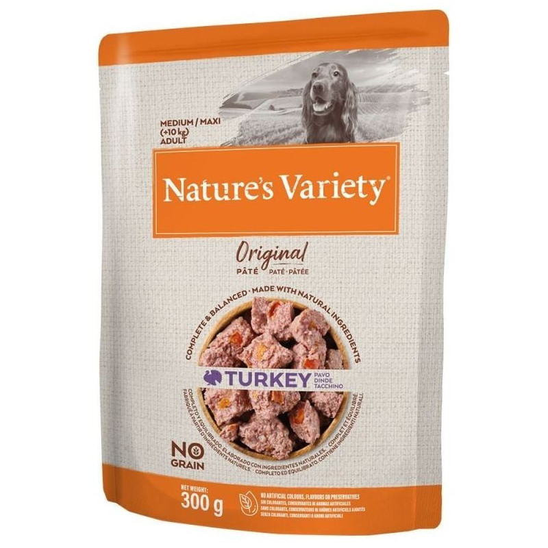 Nature´s Variety Perro Original Medium Paté Pavo 300gr