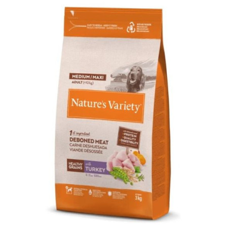 Nature´s Variety Perro HG Healthy Grain Medium Maxi Pavo