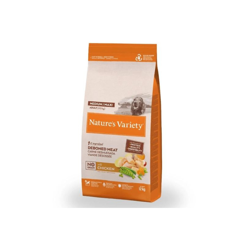 Nature´s Variety Perro NG No Grain Medium Maxi Pollo