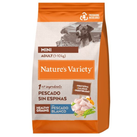 Nature´s Variety  Perro HG Healthy Grain Mini Pescado Blanco