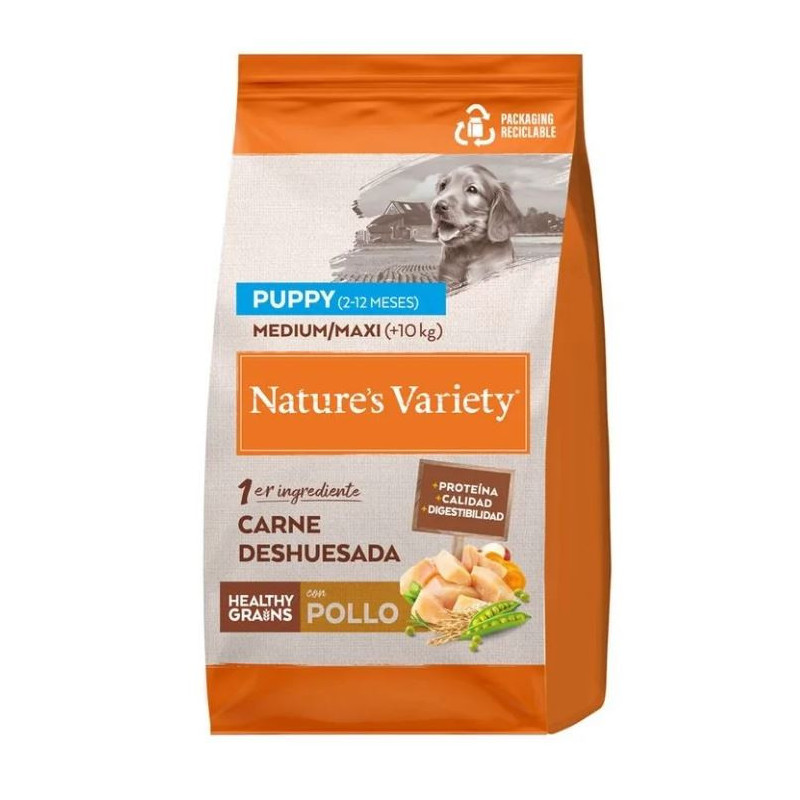 Nature´s Variety Perro HG Healthy Grain Medium Maxi Puupy Pollo