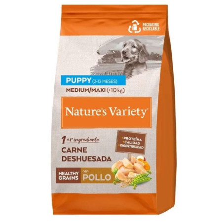Nature´s Variety Perro HG Healthy Grain Medium Maxi Puupy Pollo