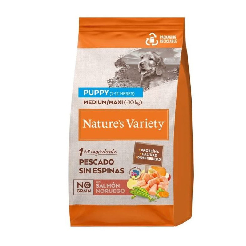 Nature´s Variety Perro NG No Grain Medium Maxi Puppy Salmón
