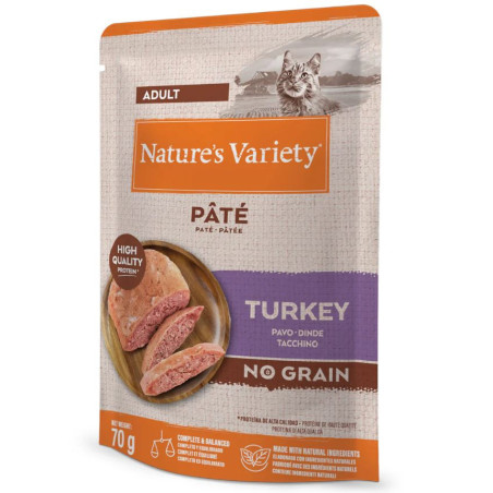 Nature´s Variety Gato NG No Grain Paté Pavo 70gr