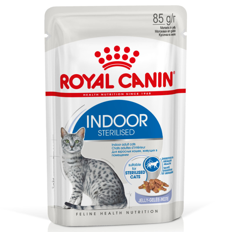 Royal Canin Sobre Gato Indoor Sterilised Jelly 85gr