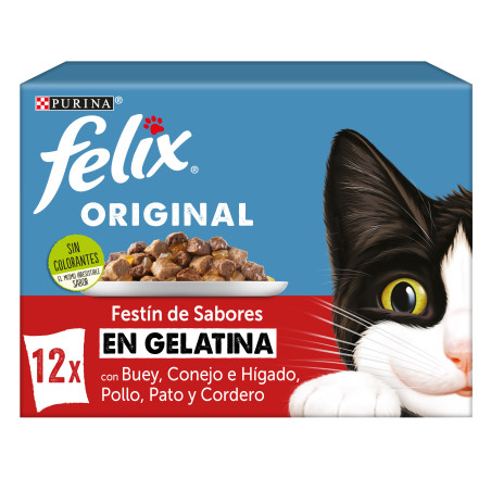 Felix Original Multipack Festín de Sabores con Gelatina 12x85gr