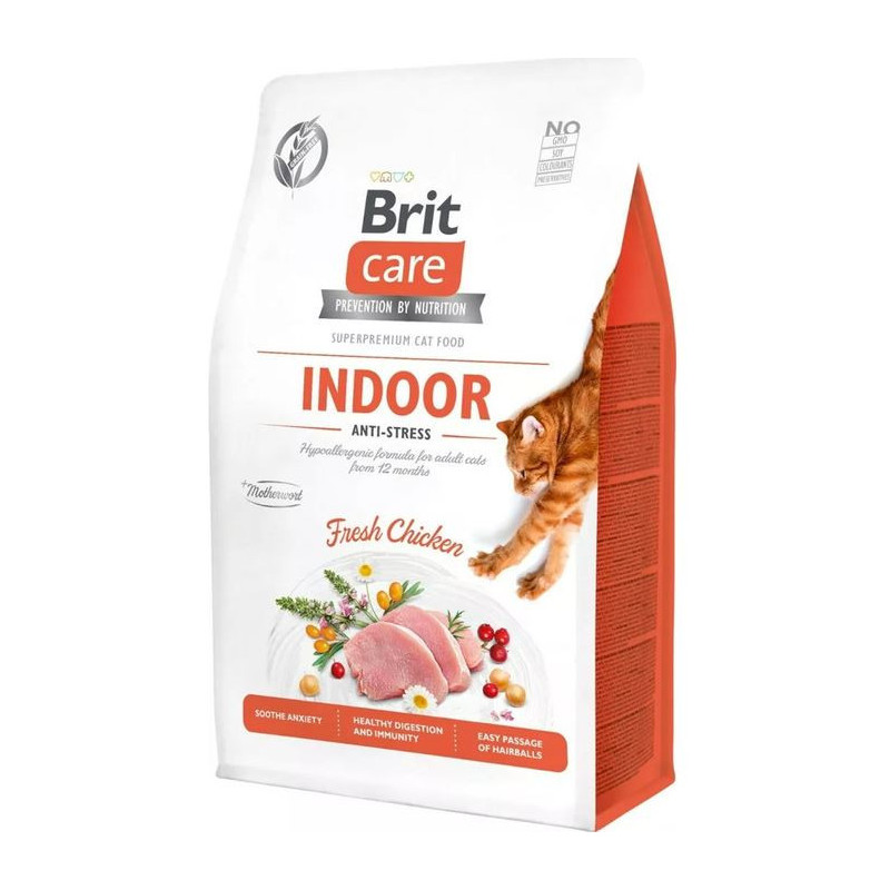 BRIT CARE CAT GF INDOOR- ANTISTRES 7kg