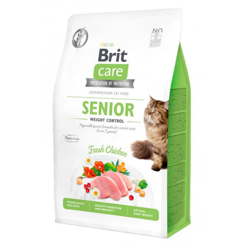 BRIT CARE CAT GF SENIOR-WEIGHT CTROL400g