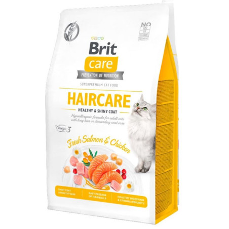 BRIT CARE CAT GF- HAIRCARE HEALTHT 2kg