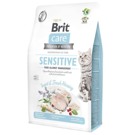 BRIT CARE CAT GF- SENSITIVE INSECT 7kg