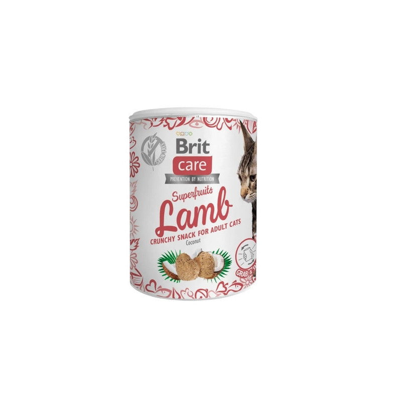 BRIT CARE CAT SNACK SF- CORDERO 6x100gr