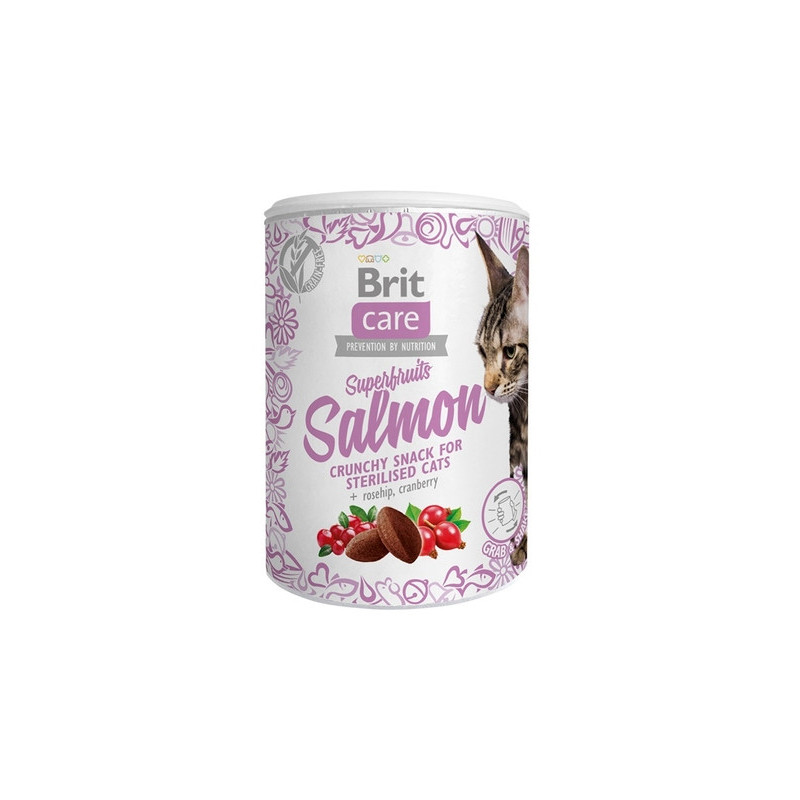 BRIT CARE CAT SNACK SF- SALMON 6x100gr
