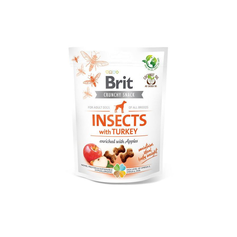 BRIT CARE DOG CRUNCHY- INS PAVO 6x200gr