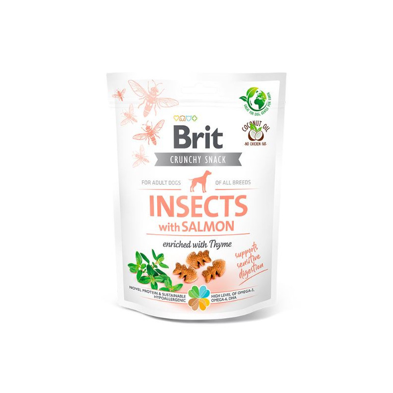 BRIT CARE DOG CRUNCHY-INS SALMON 6x200gr