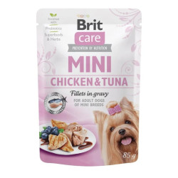 BRIT CARE DOG MINI POLL-ATUN POUCH24x85g